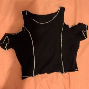 black crop top